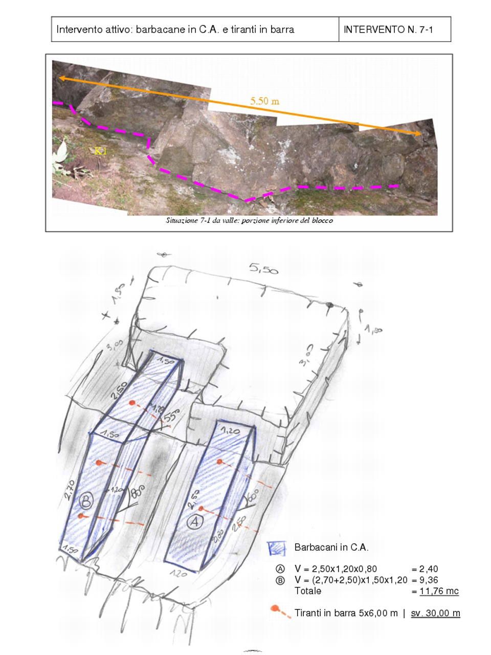 barbacani consolidamento versanti intervento