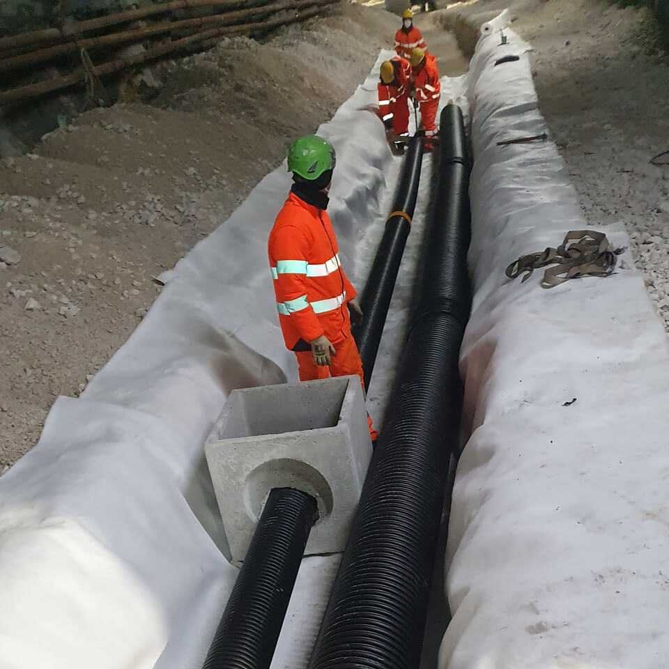 ingegneri cantiere nago spezione tubature