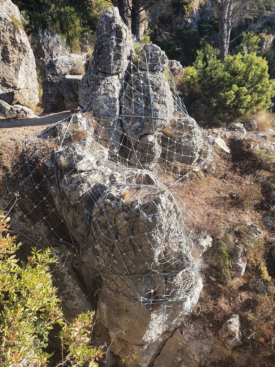 messa in sicurezza pareti rocciose