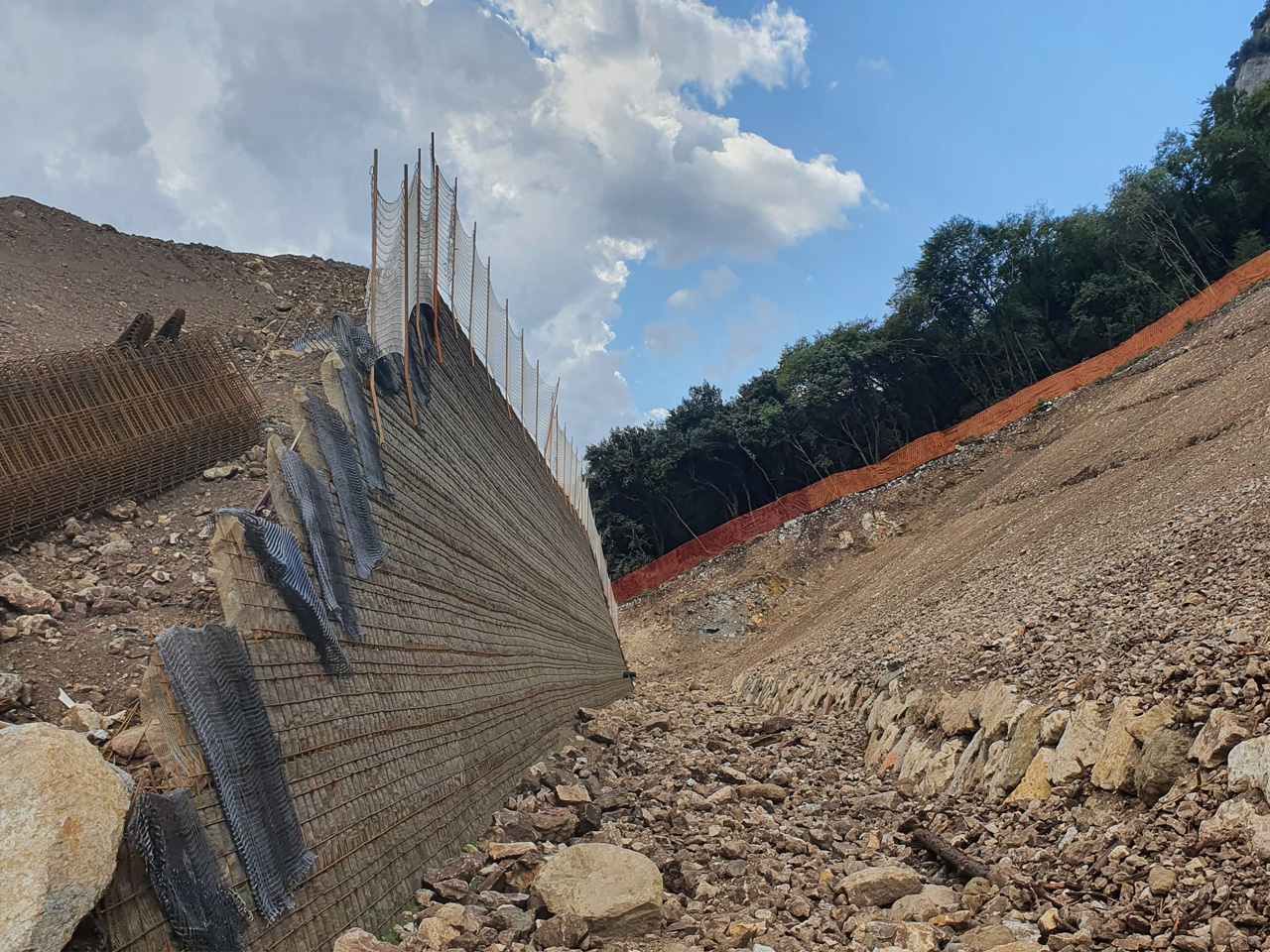 messa sicurezza versante monte brione