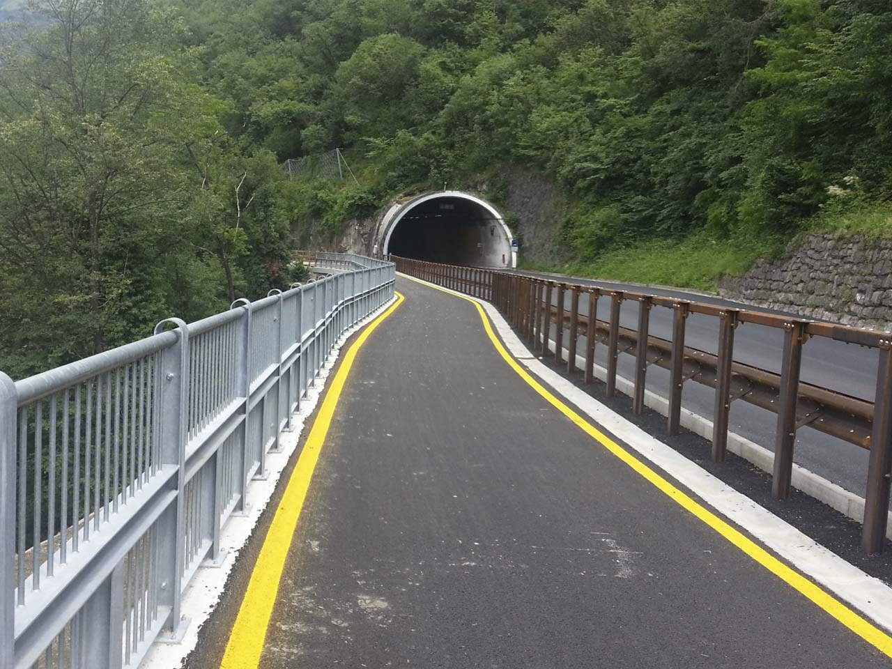 percorso ciclopedonale Primiero - Fonzaso