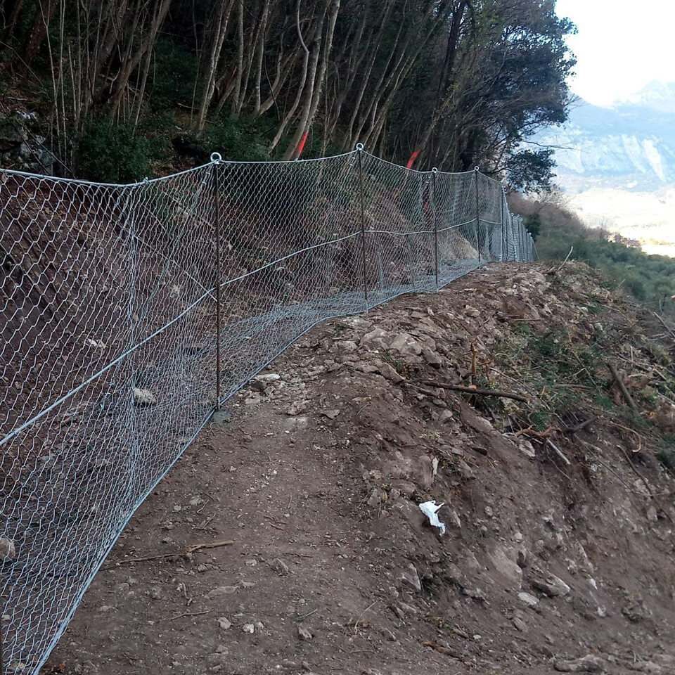 reti contenitive versante monte