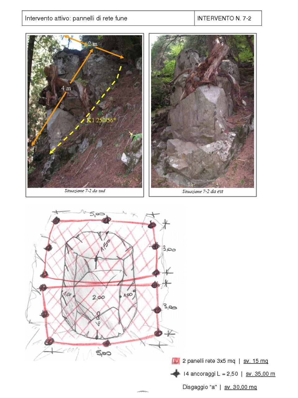 schemi intervento massi progetto esecutivo
