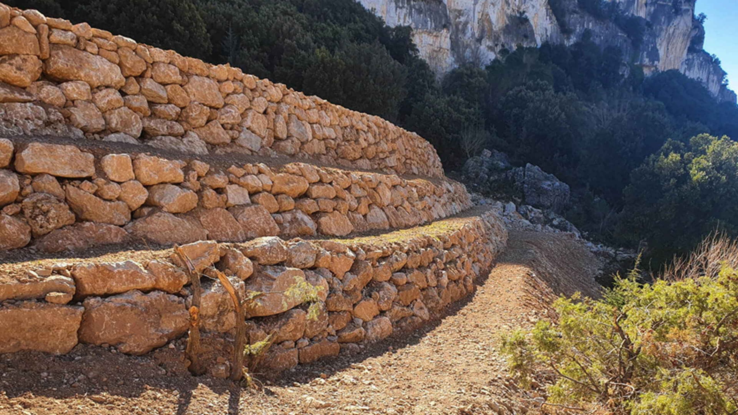 ulassai consolidamento versanti sardegna