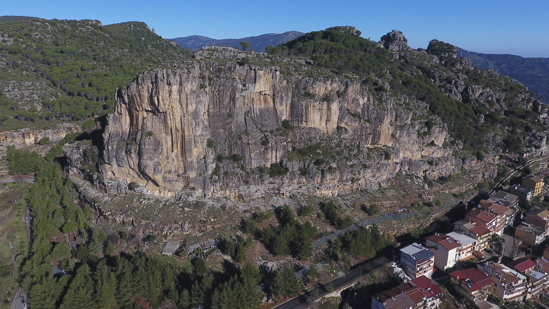 vista drone ulassai mitigazione richio idrogeologico